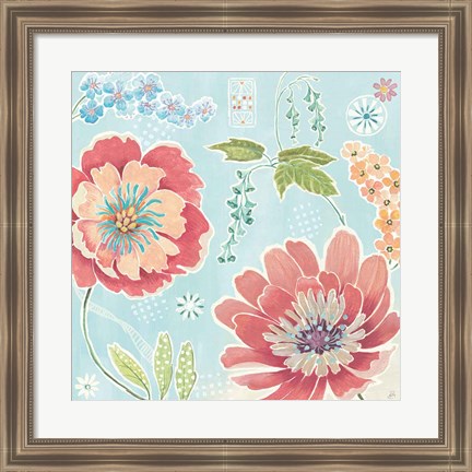 Framed Happy Meadow III Print