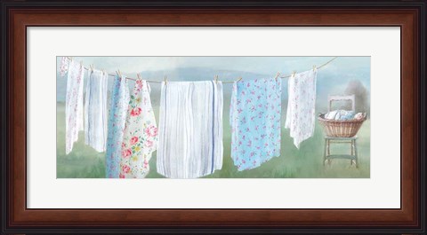 Framed Laundry Day IX Print