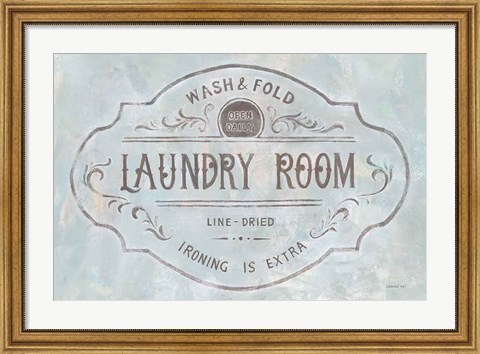 Framed Laundry Day VIII Print