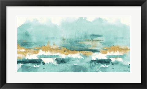 Framed Blue Saffron III Print