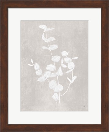 Framed Botanical Study II Neutral Crop Print