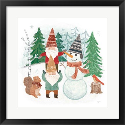 Framed Woodland Gnomes IV Print