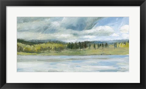 Framed Interior Lake I Print