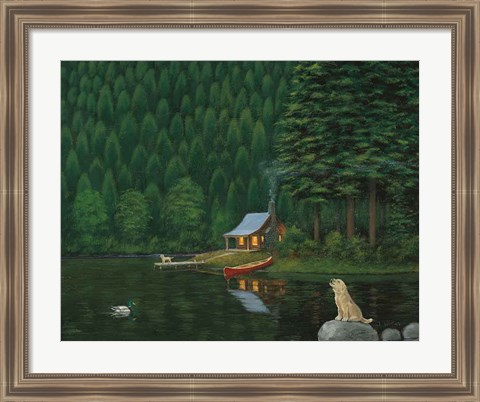 Framed Happy Place II Print