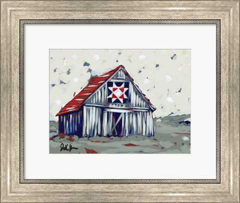 Framed Farm Pop Barn II-Quilt Print