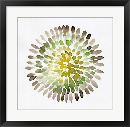 Framed Burst Abstract I Print