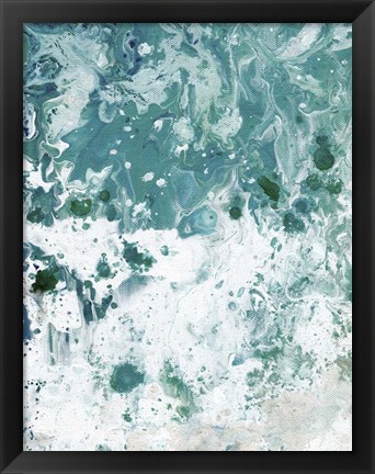 Framed Ocean Tide Abstract I Print