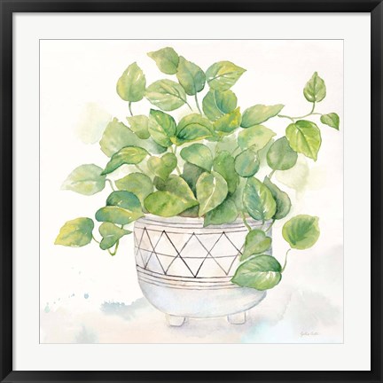 Framed Houseplant I-Philodendron Print