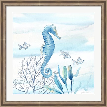 Framed Great Blue Sea II Print