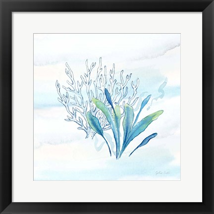 Framed Great Blue Sea VI Print