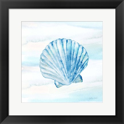 Framed Great Blue Sea XV Print