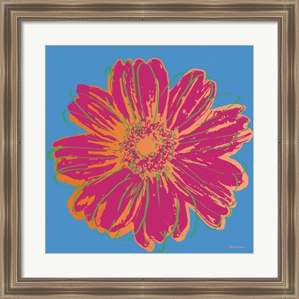 Framed Flower Pop Art I Print