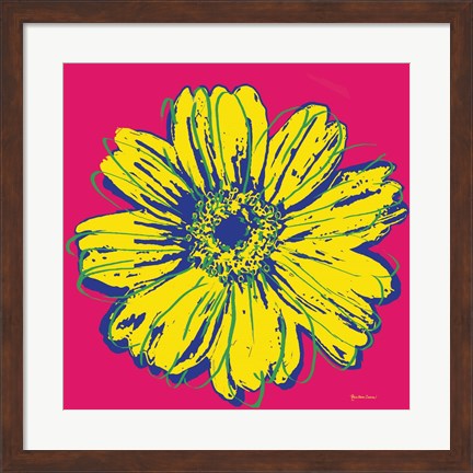 Framed Flower Pop Art IV Print