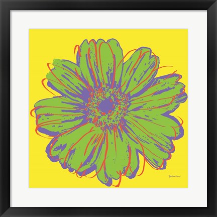 Framed Flower Pop Art V Print