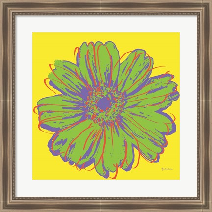 Framed Flower Pop Art V Print