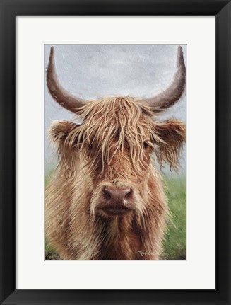 Framed Highland portrait II Print