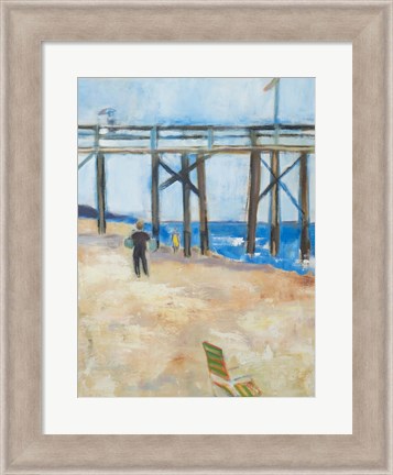 Framed Under the Pier Print