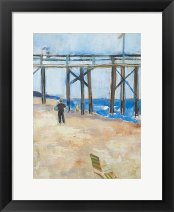 Framed Under the Pier Print