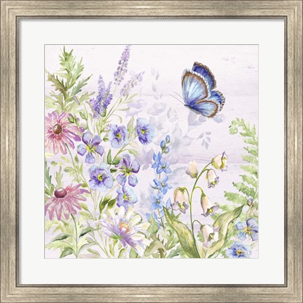 Framed Butterfly Trail II Print