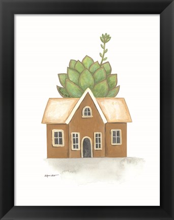 Framed Garden House Cactus Print