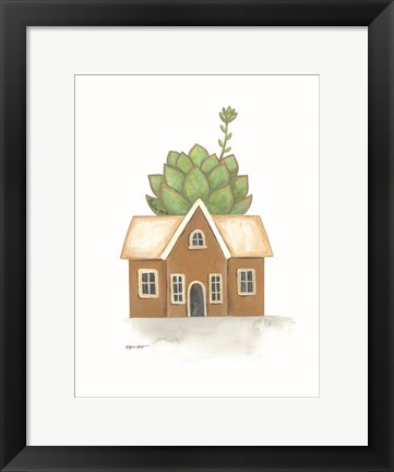 Framed Garden House Cactus Print