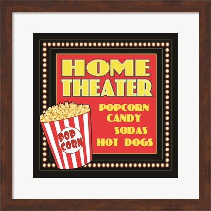 Framed Home Movie Theater Print