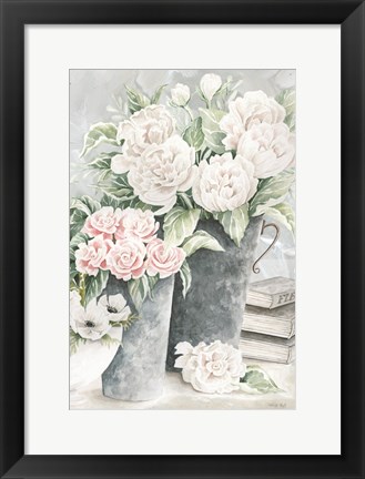 Framed Plentiful Blooms I Print