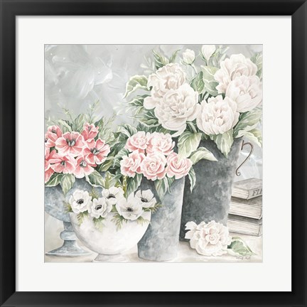 Framed Plentiful Blooms II Print