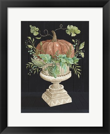 Framed Pumpkin on Display Print