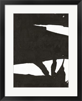 Framed Black &amp; White Abstract 1 Print