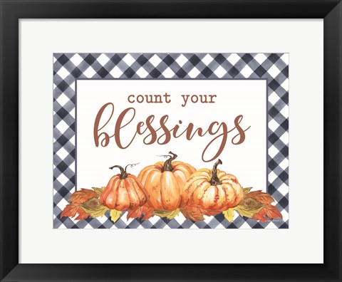 Framed Count Your Blessings Print