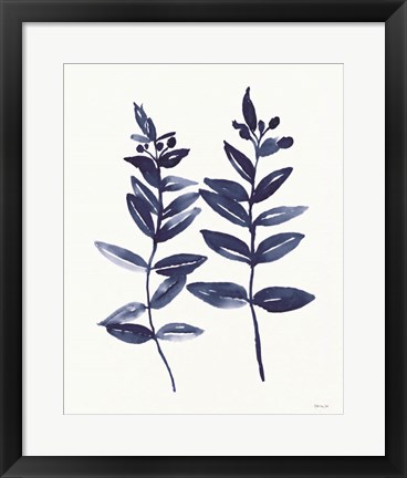 Framed Nature in Indigo 3 Print