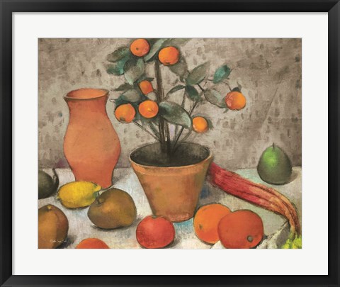 Framed Still Life with Oranges Print