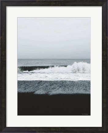 Framed Black Beach Print