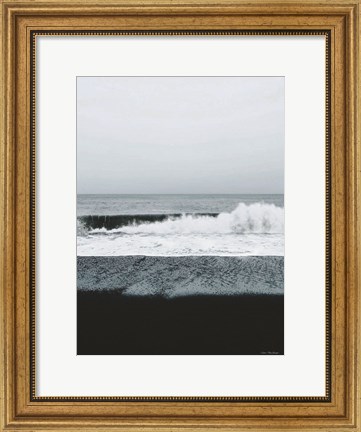 Framed Black Beach Print