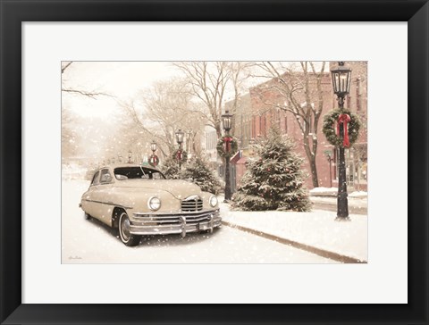 Framed Retro Packard in Wellsboro Print