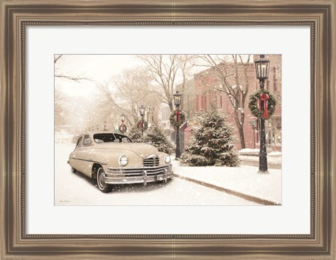 Framed Retro Packard in Wellsboro Print