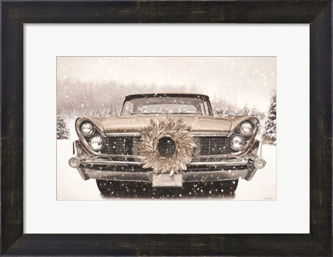 Framed Snowy Lincoln Print