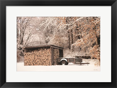 Framed Firewood Shed Print