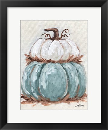 Framed Pumpkin Stack II Print