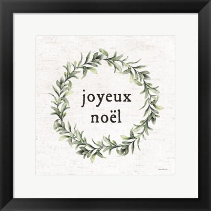 Framed Joyeux Noel Print