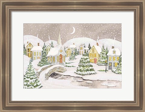 Framed All is Calm All is Bright Light Print