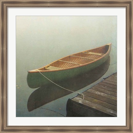 Framed Calm Waters Canoe II Print