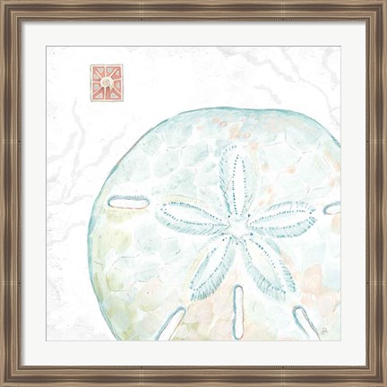 Framed Delicate Sea IX Print