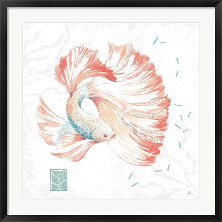 Framed Delicate Sea II Print