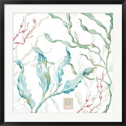 Framed Delicate Sea XI Print