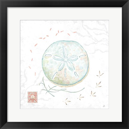 Framed Delicate Sea VI Print