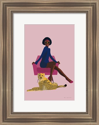 Framed Wild Lounge II Grandeur Print