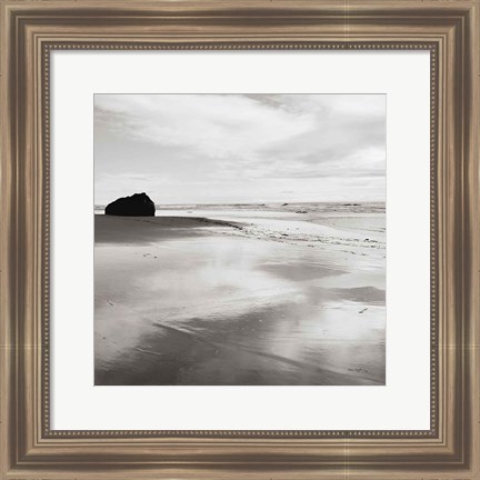 Framed Bandon Beach Oregon I Crop Print