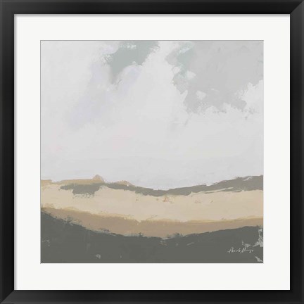 Framed Hills Beyond Hills Neutral Print